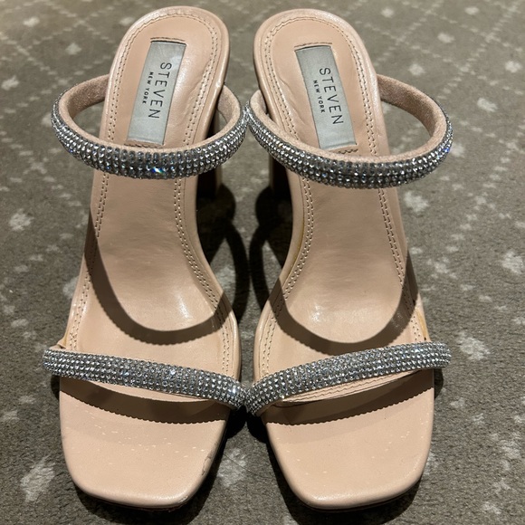 Steven By Steve Madden Shoes - Steven by Steve Madden size 6 rhinestone sparkly sandal heels